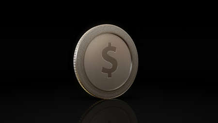 The digital currency coin of peer-to-peer for capital transactionの写真素材