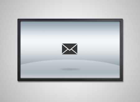 rmail icon is showing on the monitor display, it is representing the selection of application
の写真素材