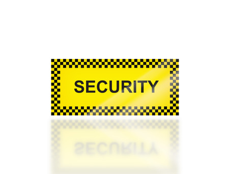 the notice of Security signage for transportation safety の写真素材