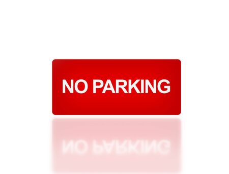 the notice of  NO parking for transportation safety の写真素材