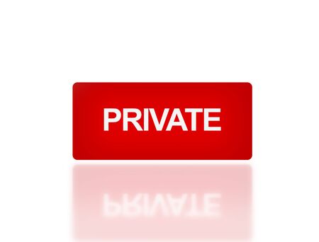 the notice of signage of private safety の写真素材