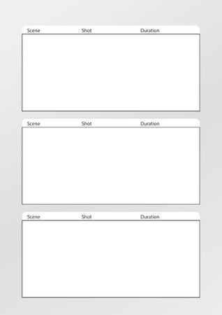 Professional of film storyboard templateのイラスト素材