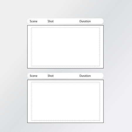 Professional of film storyboard templateのイラスト素材