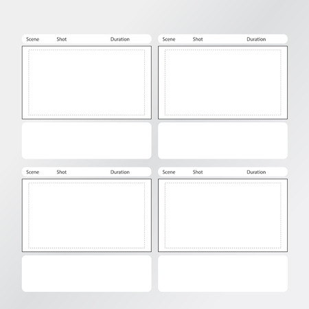 Professional of film storyboard templateのイラスト素材