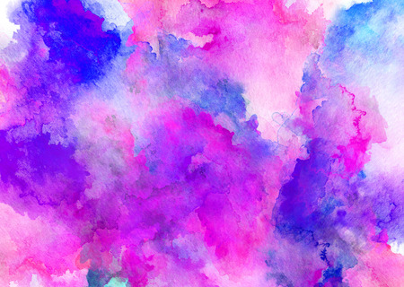 Colorful watercolor drawing for use in artistic backgroundの写真素材