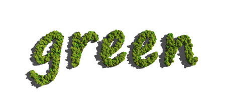 text create by tree for the natural conceptの写真素材