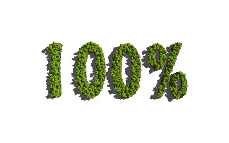 text create by tree for the natural conceptの写真素材