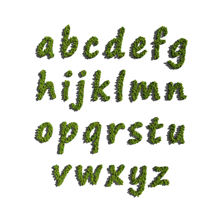 text create by tree for the natural conceptの写真素材