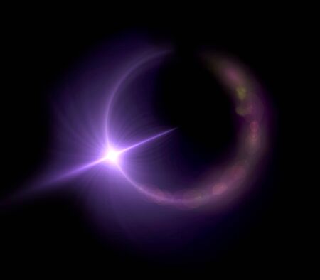 beautiful ring lens flare effect is simple to use add on backgroundの写真素材
