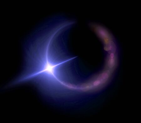 beautiful ring lens flare effect is simple to use add on backgroundの写真素材
