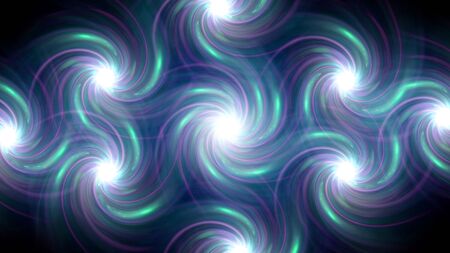 The circle shape of twirl ring lens flares with dark backgroundの写真素材