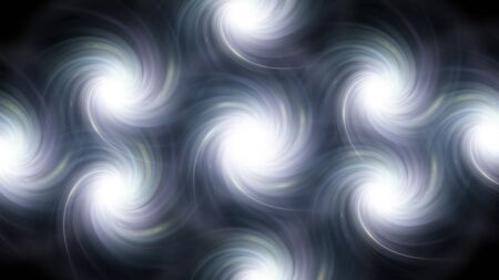 The circle shape of twirl ring lens flares with dark backgroundの写真素材