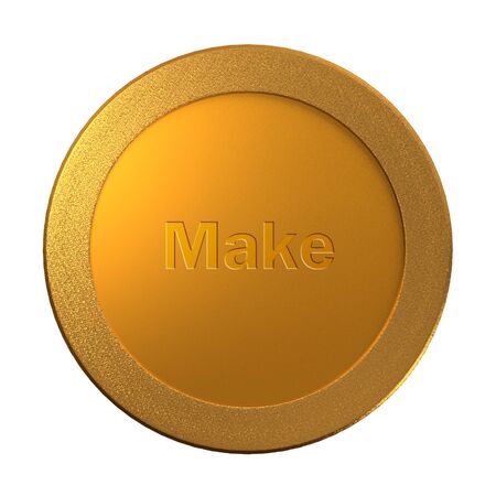 The metal of medal for finance conceptの写真素材