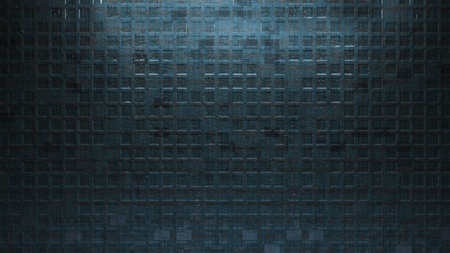 the metal square background with abstract patternの写真素材