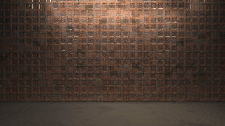 the metal square background with abstract patternの写真素材