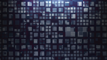 the metal square background with abstract patternの写真素材