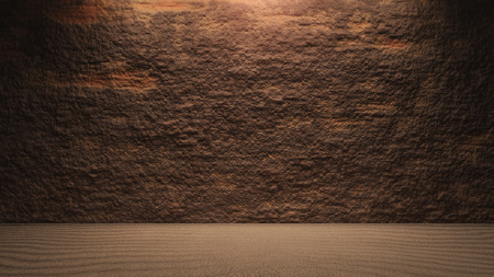 surface of the rock representing the old stone wall styleの写真素材