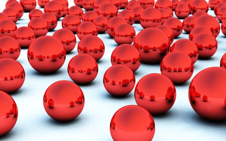 The Abstract background made of Metallic 3D bearing ballsの写真素材