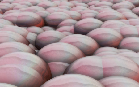 The Abstract cell background made of 3d Spheres for skin care conceptの写真素材