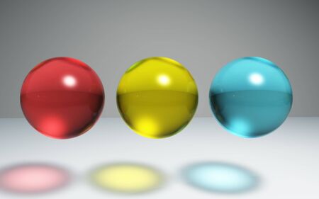 The 3d geometric create by crystal textures and materialsの写真素材