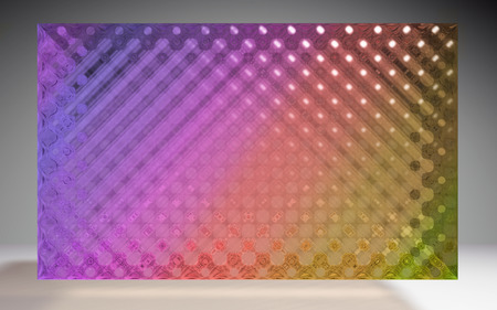 The 3D render of futuristic crystal square pattern