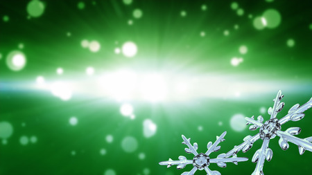 Ice crystal snowflake background for Christmas celebration themeの写真素材