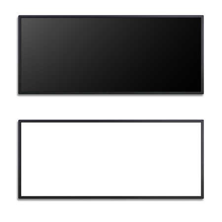 blank of letter box flat screen for keying any promotion bannerの写真素材
