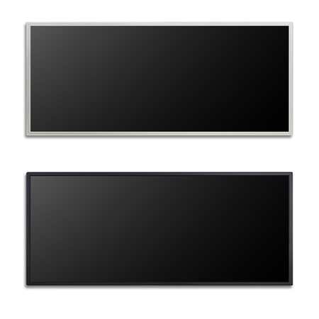 blank of letter box flat screen for keying any promotion bannerの写真素材