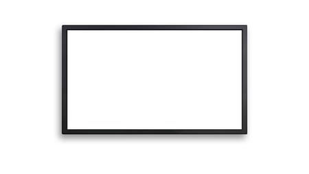 blank of led cinema display isolated on white backgroundの写真素材