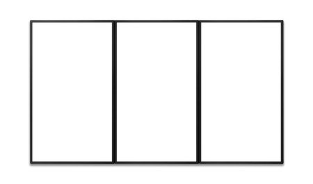 blank of vertical flat screen for keying any promotion of displayの写真素材