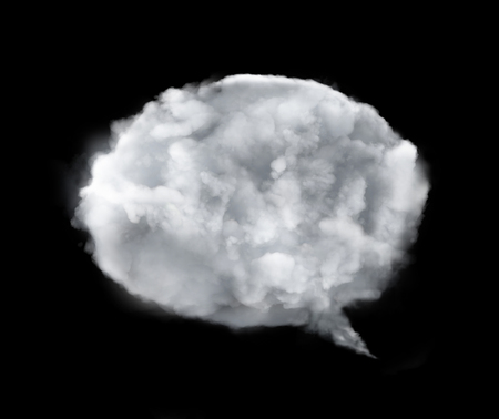 conversation icon graphic created by cloud textureの写真素材