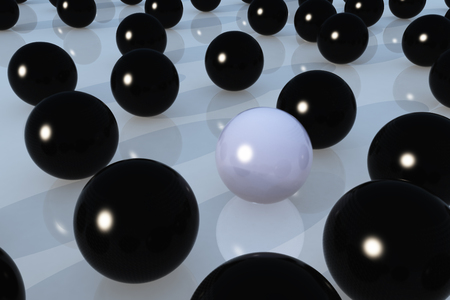 The Abstract ball background made of 3d Spheres for skin care conceptの写真素材