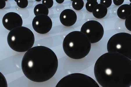 The Abstract ball background made of 3d Spheres for skin care conceptの写真素材