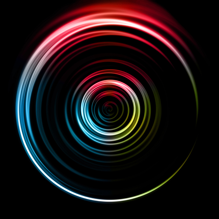 ring lens flare effect is simple to use add on backgroundの写真素材