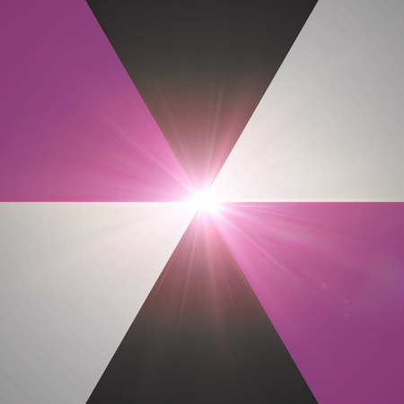 the round shape of colorful spectrum and lens flareの写真素材
