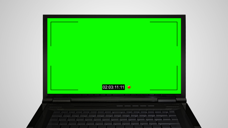 CCTV Security Camera with timecode effectの写真素材