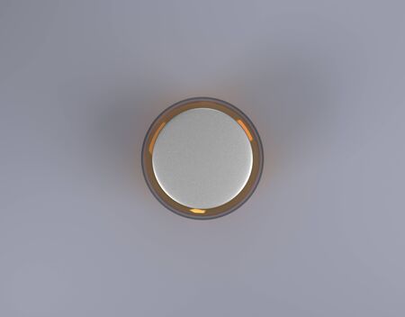 Glass honey Jar cap on sphere by 3D renderingの写真素材