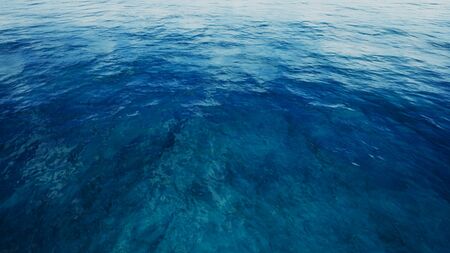 arctic bird view with ocean by 3D rendering sceneの写真素材