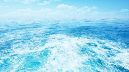 sunshine sea background by 3D rendering sceneの写真素材