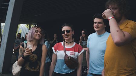 05.16.2019 - Kiyv, Ukraine: Tattoo festival. Millennials with tattoo on them body are coming on the...