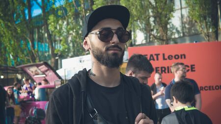 05.16.2019 - Kiyv, Ukraine: Tattoo festival. Millennials with tattoo on them body are coming on the...