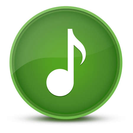 Music luxurious glossy green round button abstract illustrationの写真素材