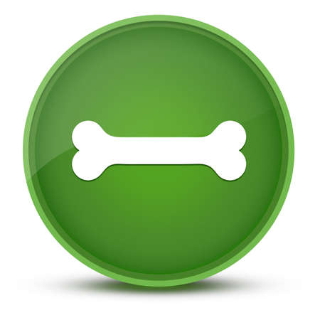 Bone luxurious glossy green round button abstract illustrationの写真素材