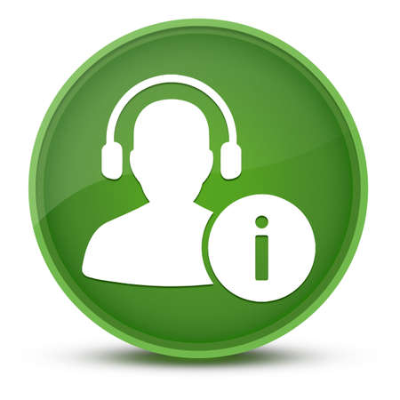 Help Desk luxurious glossy green round button abstract illustrationの写真素材