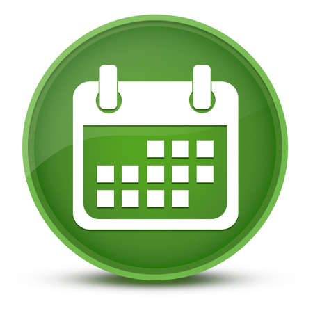 Event luxurious glossy green round button abstract illustrationの写真素材
