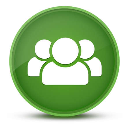 People luxurious glossy green round button abstract illustrationの写真素材