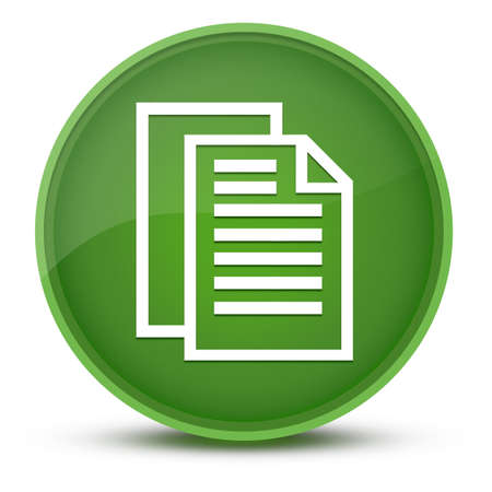Document pages luxurious glossy green round button abstract illustrationの写真素材
