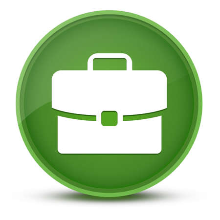 Work experience luxurious glossy green round button abstract illustrationの写真素材
