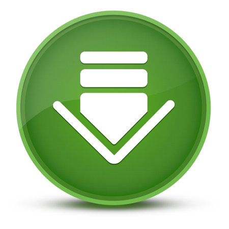 Download luxurious glossy green round button abstract illustrationの写真素材