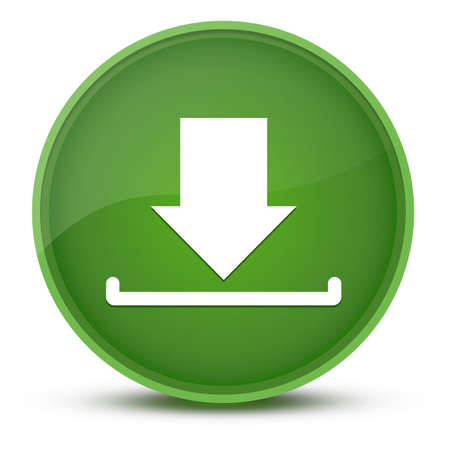 Download luxurious glossy green round button abstract illustrationの写真素材